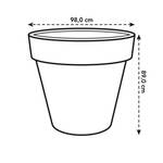 pure round 100cm blanc lin